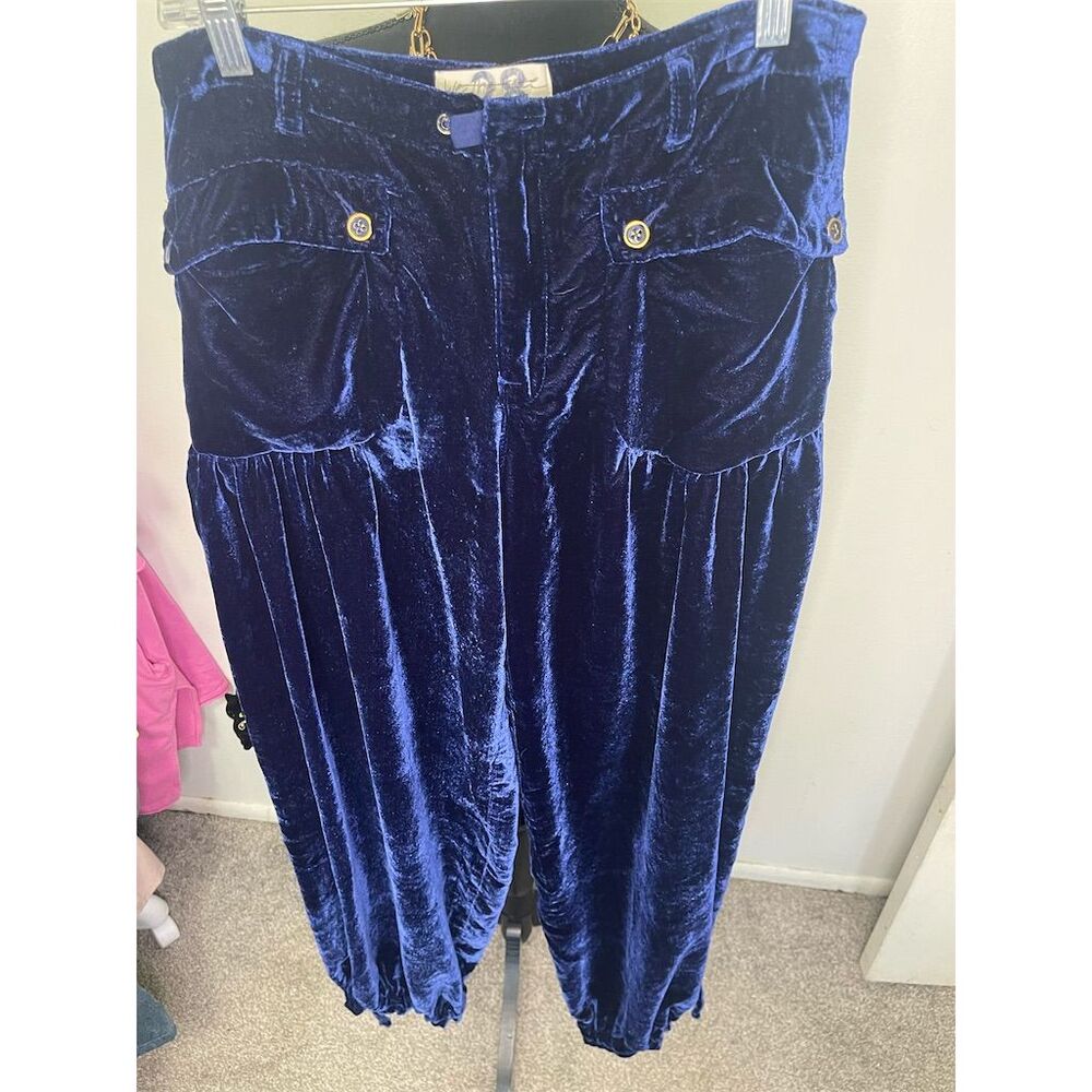 NWOT Free People We The Free Velvet Lotus Pants Size 28 $148 - Picture 3 of 8
